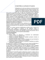 Desafíos A La Salud Pública en Un Mundo de Transición