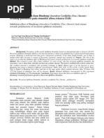 Daya Hambat Ekstrak Daun Binahong (Anredera Cordifolia (Ten.) Steenis) Terhadap Polibakteri Pada Stomatitis Aftosa Rekuren (SAR)