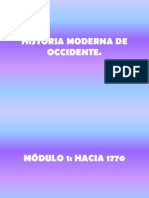 Historia Moderna de Occidente, Módulo I: Hacia 1770