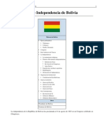 Declaración de Independencia de Bolivia