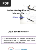 Evaluación de Proyectos y Ciclo de Vida.