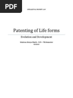 Patenting of Life Forms 