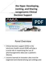 Beyond The Hype-Developing, Implementing and Sharing Pharmacogenomic Clinical Decision Support