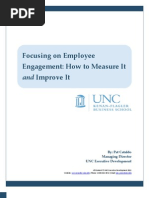 Focusing On Employee Engagement: How To Measure and Improve It