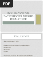 Evaluacion Del Paciente Con Artritis Reumatoide