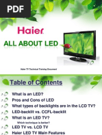 HAIER All About LED TVs Training Presentation PDF