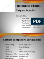 Satyam Scandal