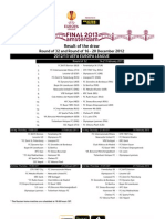 Result of The Draw: Round of 32 and Round of 16 - 20 December 2012