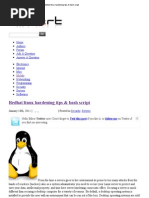Redhat Linux Hardening Tips With Bash Script