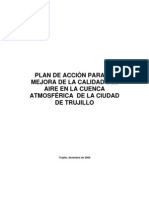 Plan de Acción para La Mejora de La Calidad Del Aire en La Cuenca Atmosférica de La Ciudad de Trujillo