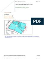 Removal Refitting Panoramic Roof Glass