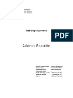 Informe 03 - Calor de Reacción