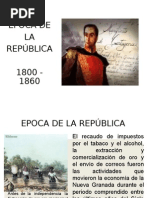 Epoca de La Republica 1800 - 1860 (H)