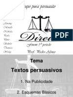 Trabalho Texto Persoasivo