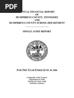 2006 Humphreys County Comptroller Report