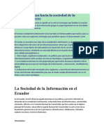 La Sociedad de La Información en El Ecuador