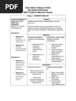 Musical Theater Unit Plan