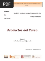 Productos Analisis Textual