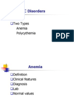 Classification of Anemia