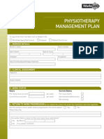 Physiotherapy Management Plan PDF