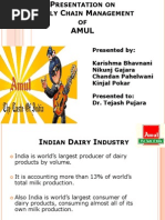 Presentation On Supply Chain Management of AMUL