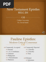 Biblical Literature Lecture 10: The Epistles, Pauline and General