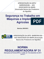 Seguranca No Trabalho em Maquinas e Implementos Agricolas