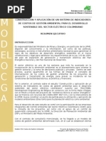 Resumen Ejecutivo Modelos Costos Gestion Ambiental