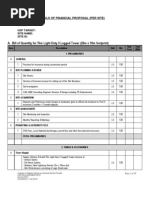 Bill of Quantities (Example)