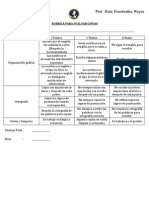 Rubrica para Evaluar Copias