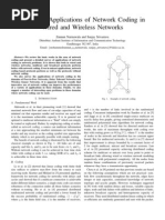 Survey of Applications of Network Coding in Wired and Wireless Networks