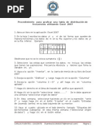 Procedimiento para Graficar Una TDF Utilizando Excel 2007 - 2