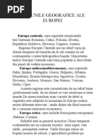 Regiunile Geografice Ale Europei