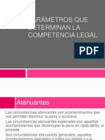 Parámetros Que Determinan La Competencia Legal