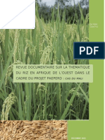 REVUE DOCUMENTAIRE SUR LA THEMATIQUE DU RIZ EN AFRIQUE DE l'OUEST CAS DU MALI