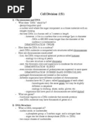 Biology Notes: Cell Division