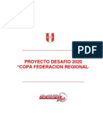 Proyecto Desafío 2020: Bases Copa Federación Regional 2013