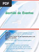 Gestión de Eventos