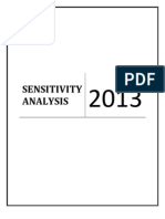 Sensitivity Analysis