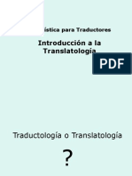 1 Introducci N A La Translatolog A