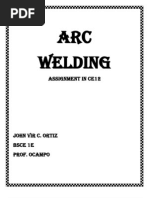 Arc Welding: Assignment in Ce12