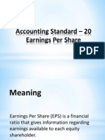 Accounting Standard - 20 Earnings Per Share