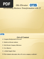 Otis Elevator: Accelerating Business Transformation With IT