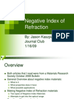 Negative Index of Refraction Draft 1