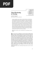 Moral Reckoning in Nursing. A Grounded Theory Study