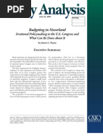 Budgeting in Neverland: Irrational Policymaking in The U.S. Congress and What Can Be Done About It, Cato Policy Analysis No. 574