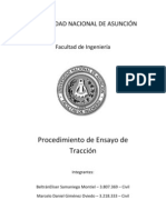 Procedimiento de Ensayo de Tracción