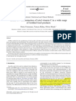 HPLC-UV Determination of Total Vitamin C in A Wide Range