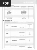 Ejercicios Formulación y Nomenclatura