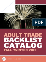 Chronicle Books Adult Trade Backlist Fall 2013 Catalog